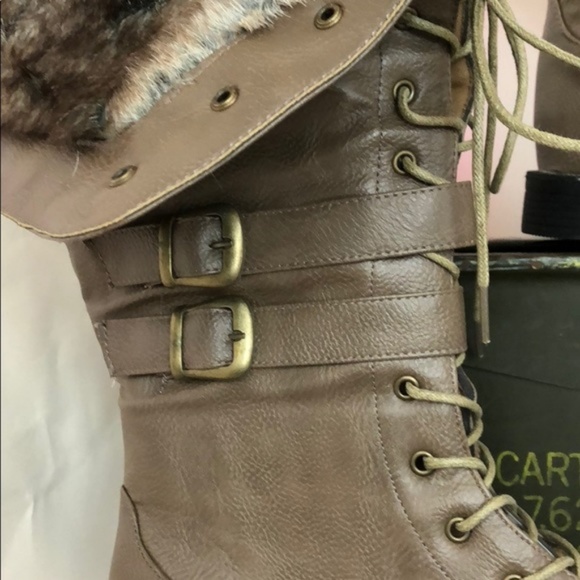 West Blvd Womens Shanghai Winter Boots Lace Up - Picture 2 of 8